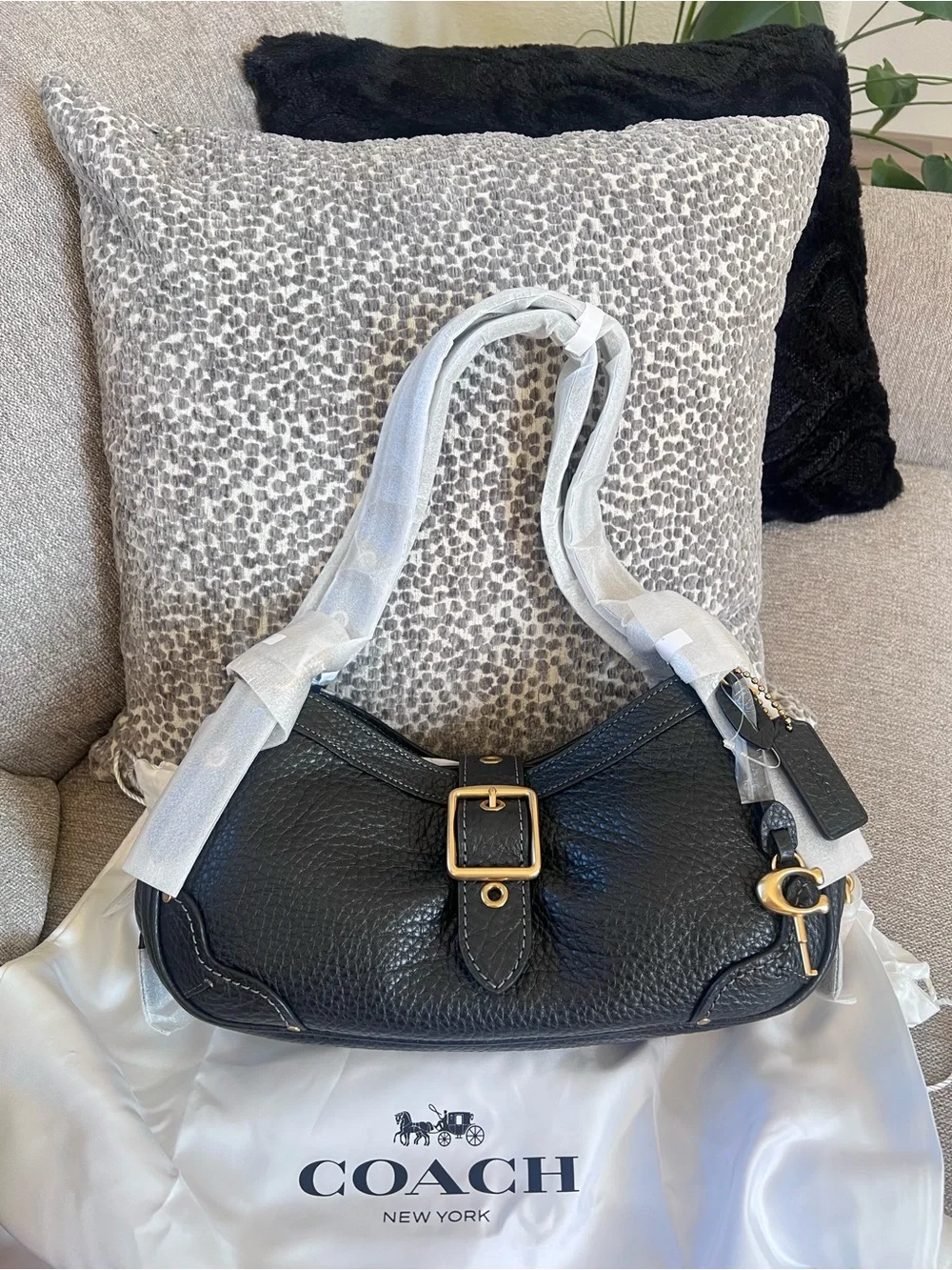 Coach Black Brass Drifter Shoulder Bag 31